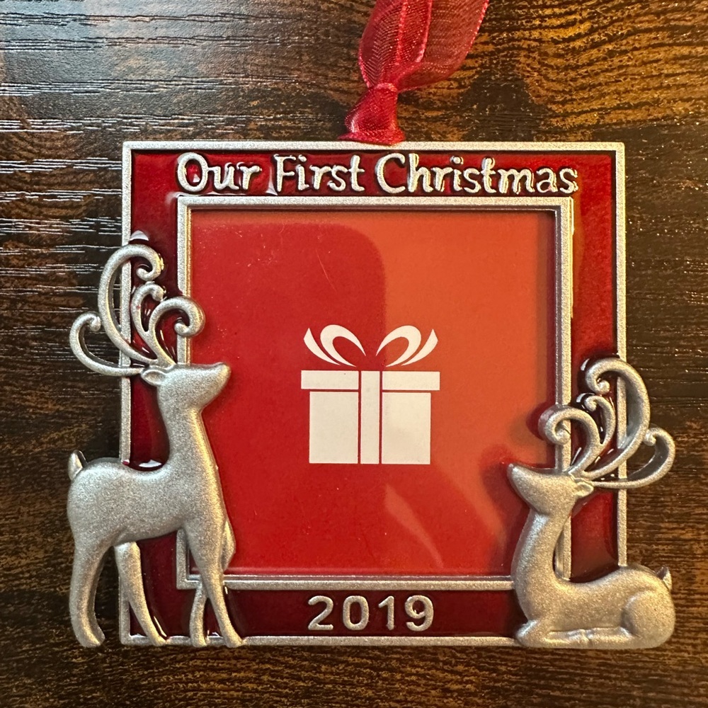 Studio Decor 2019 Our First Christmas Ornament Photo Frame